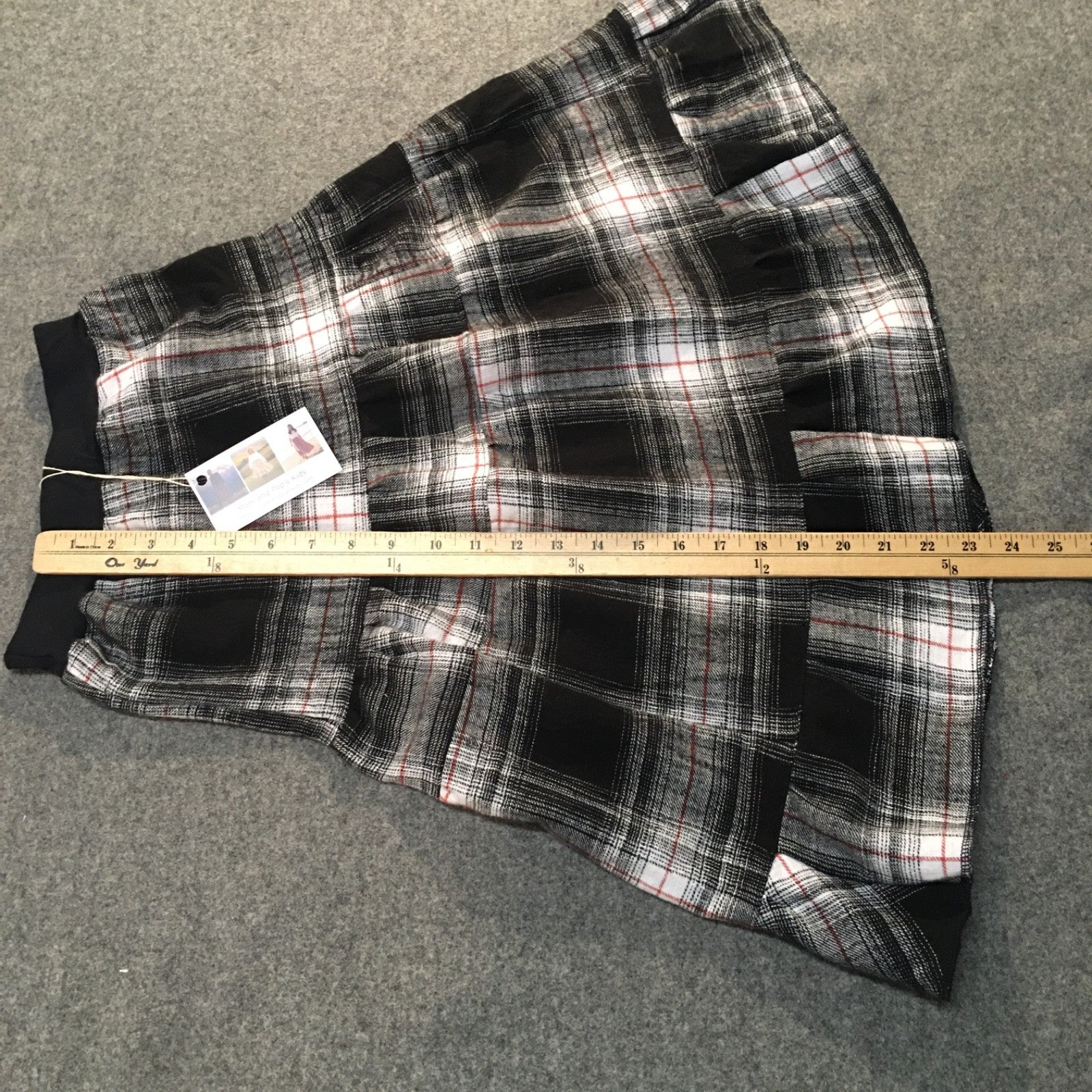Maxi Flannel Plaid Skirt (6)