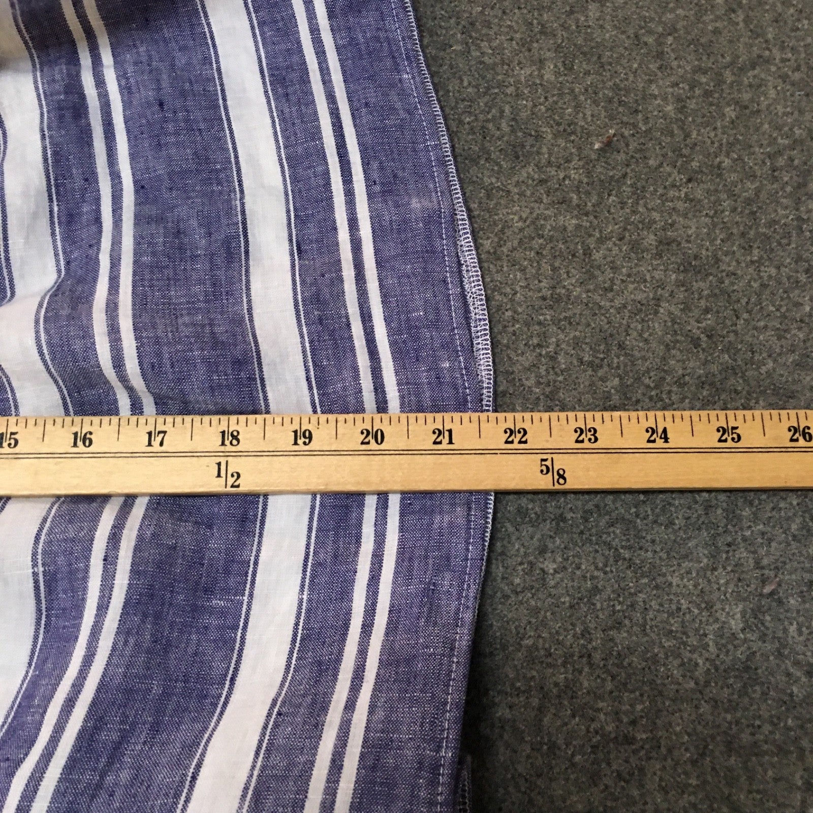 Midi Linen Striped Skirt (8)