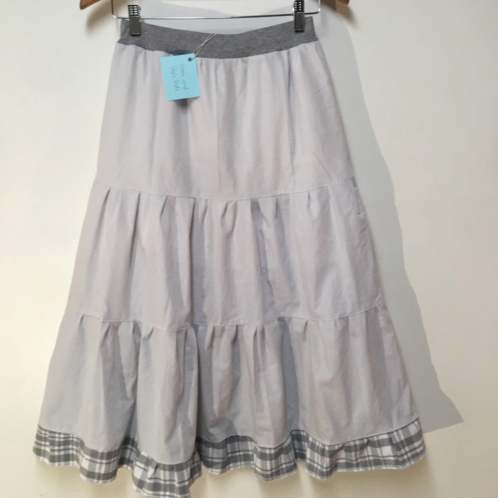 Maxi Cotton Plaid Skirt (14-16)