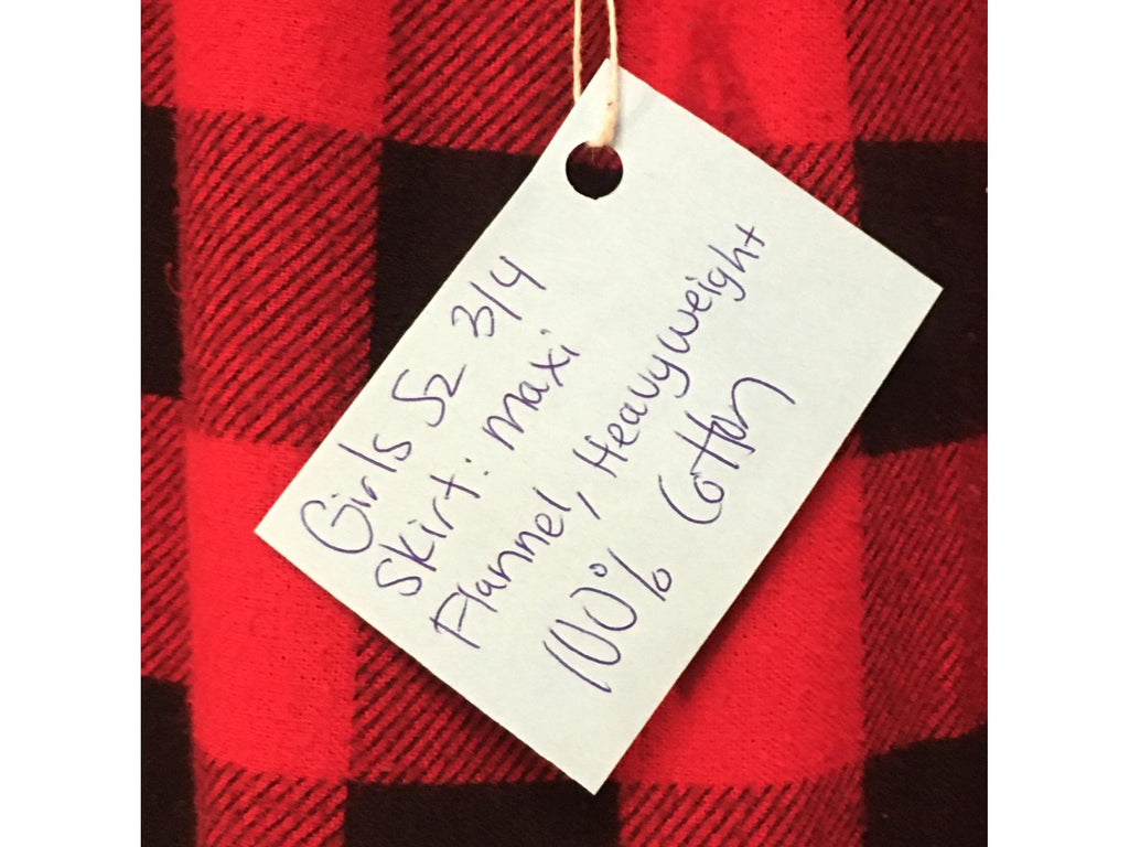 Maxi Flannel Checkered Skirt (3-4)