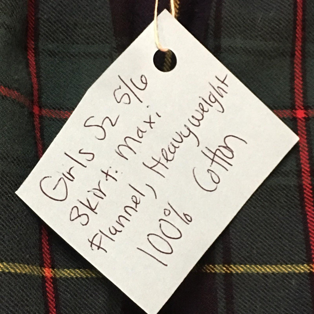 Maxi Flannel Plaid Skirt (5-6)