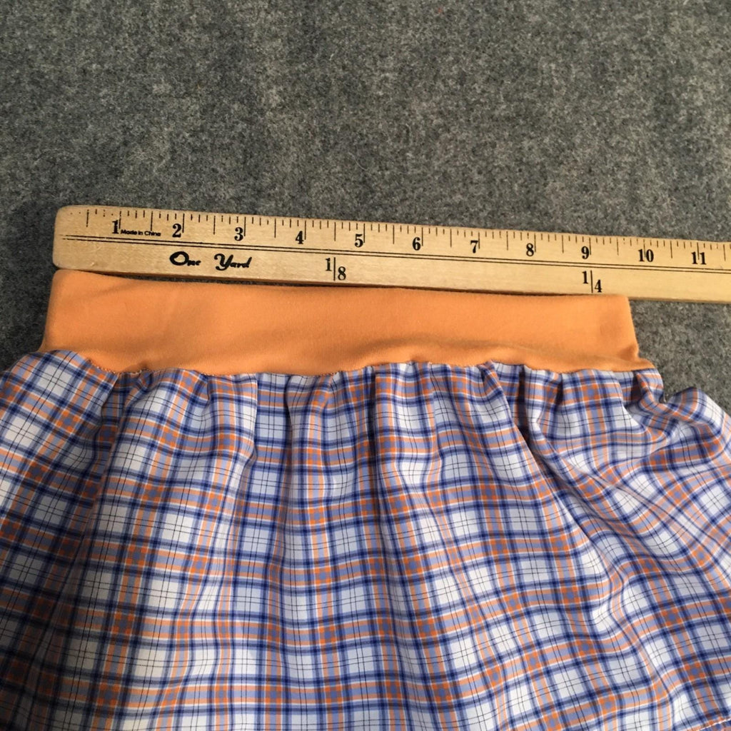 Maxi Cotton Plaid Skirt (2-3)