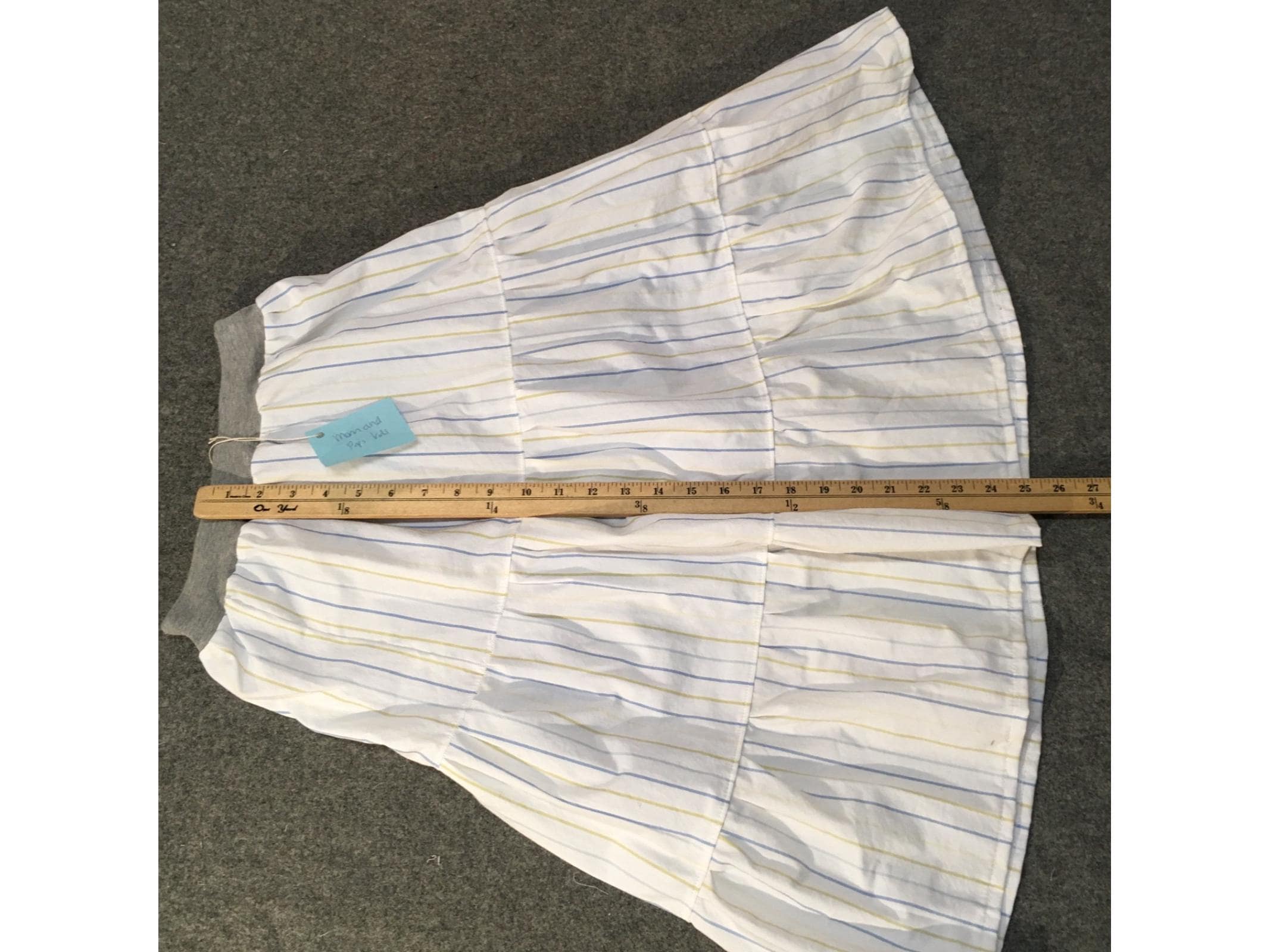 Maxi Cotton Striped Skirt (8)