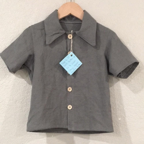 100% Linen Button Shirt Boys (3T)