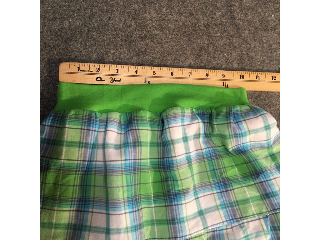 Maxi Cotton Plaid Skirt (4-5)