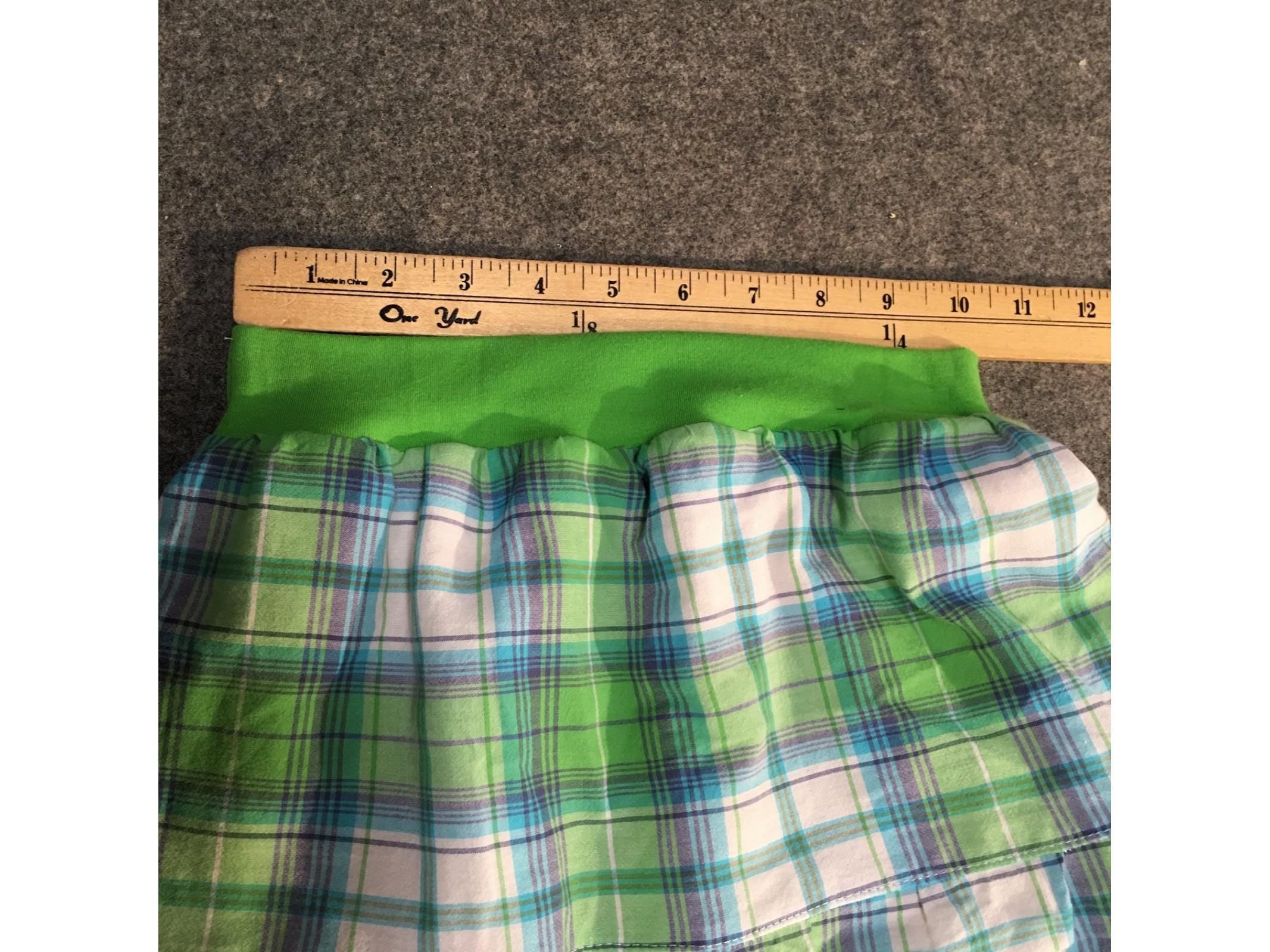 Maxi Cotton Plaid Skirt (4-5)