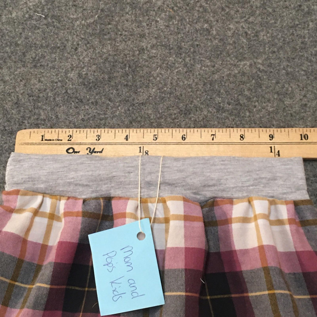 Midi Flannel Plaid Skirt (2-3)