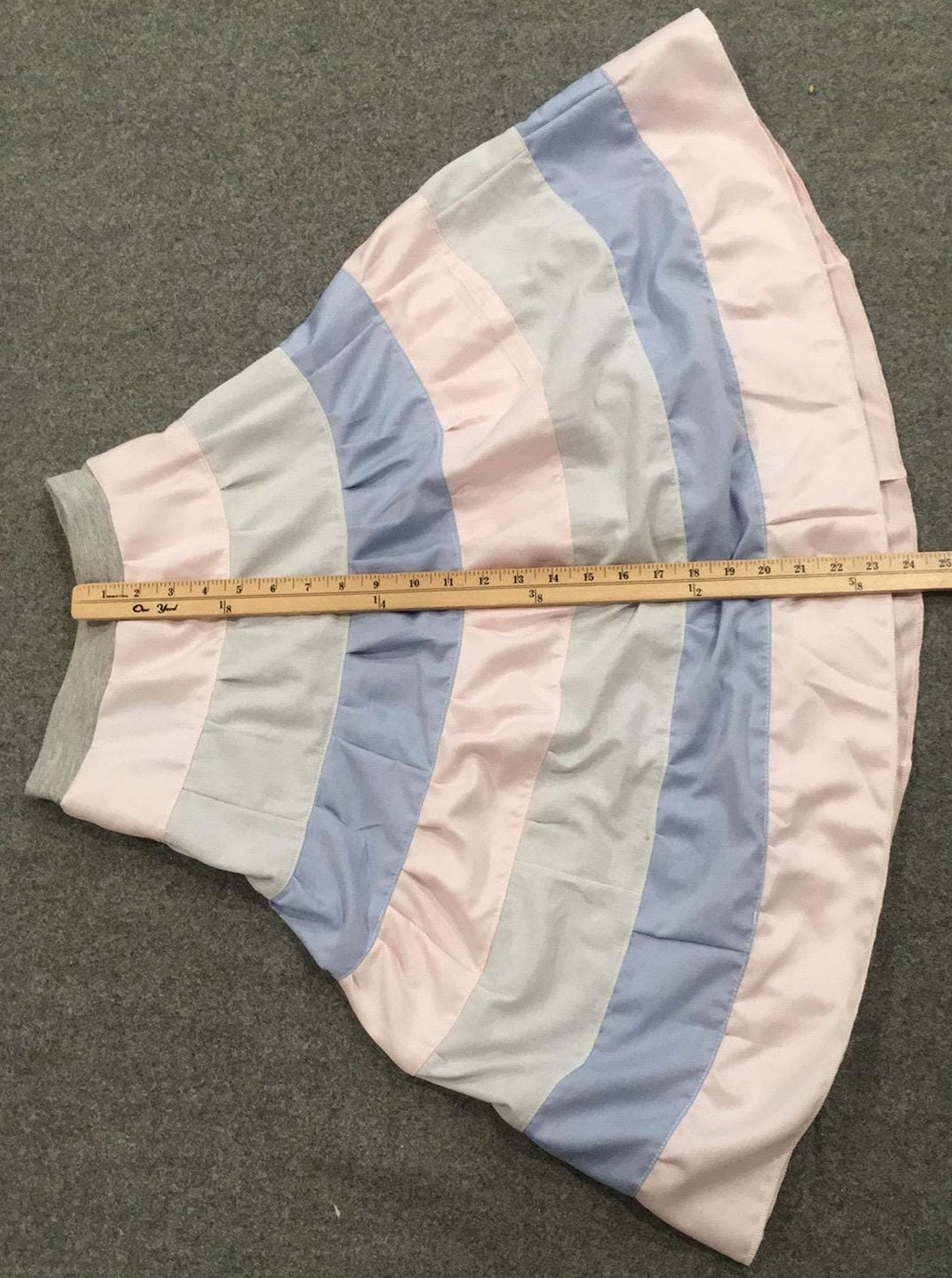 Midi Cotton Colorblock Skirt (8)