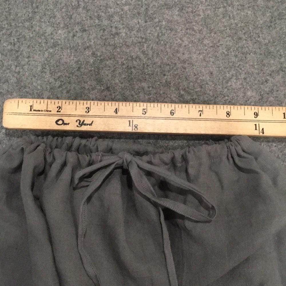 Maxi 100% Linen Gray Skirt (8-16)