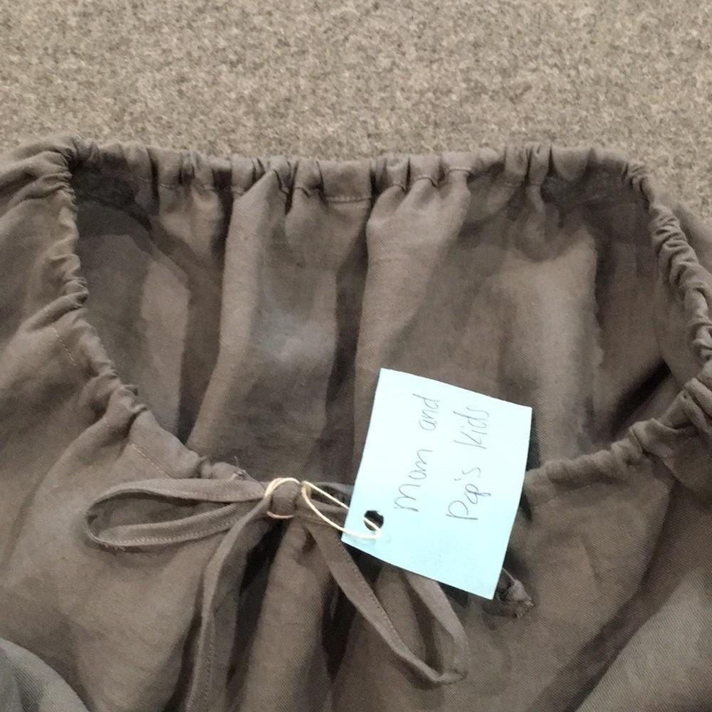 Maxi 100% Linen Gray Skirt (8-16)