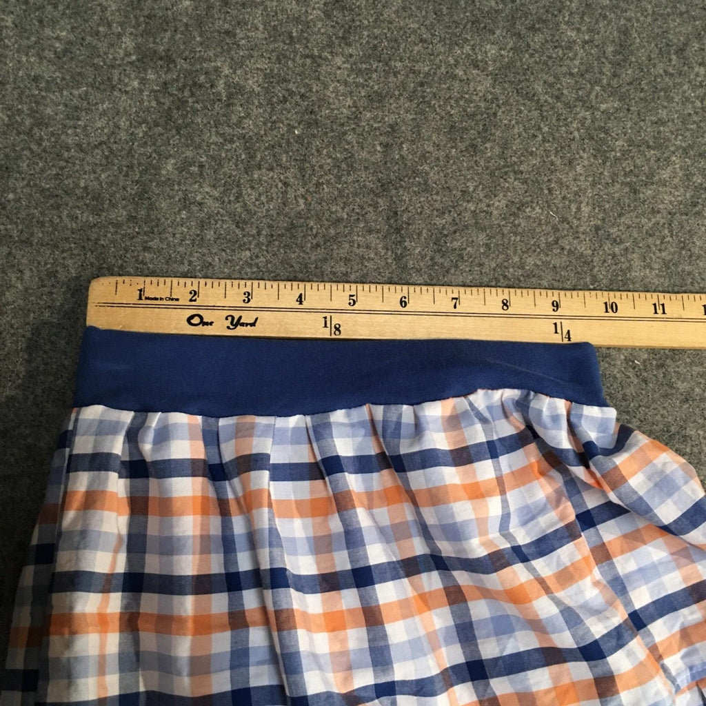 Midi Cotton Checkered Skirt (2-3)