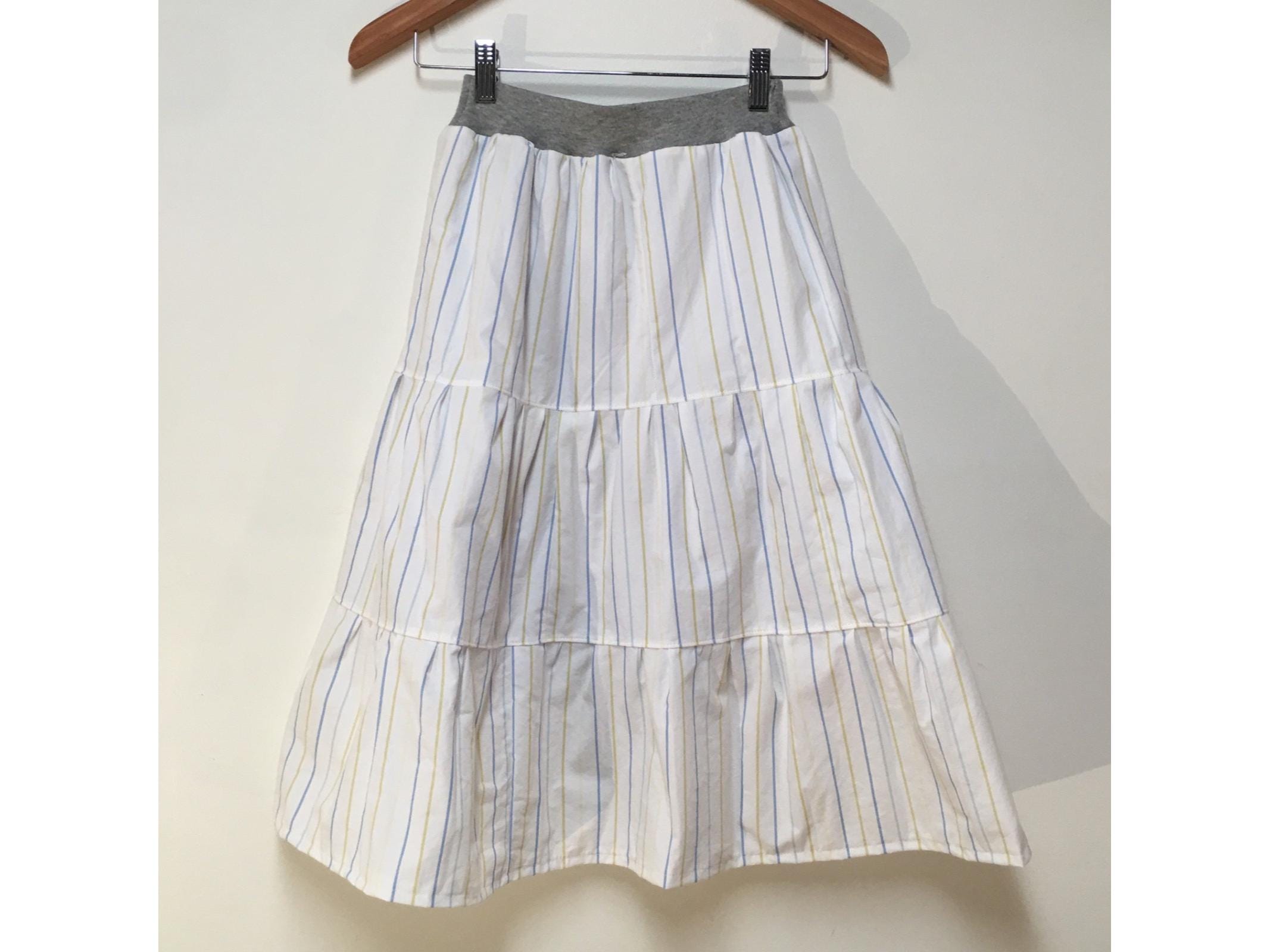 Maxi Cotton Striped Skirt (8)
