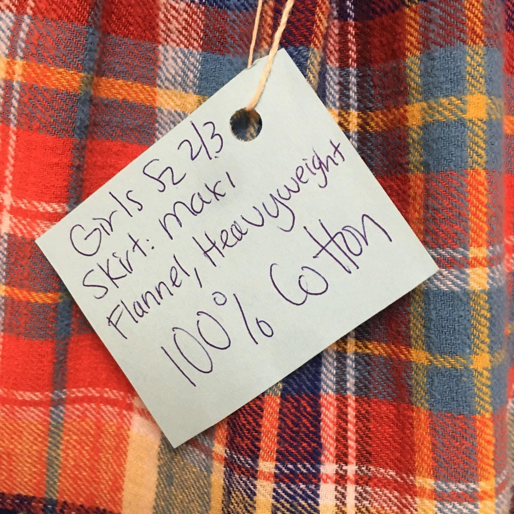 Maxi Flannel Plaid Skirt (2-3)