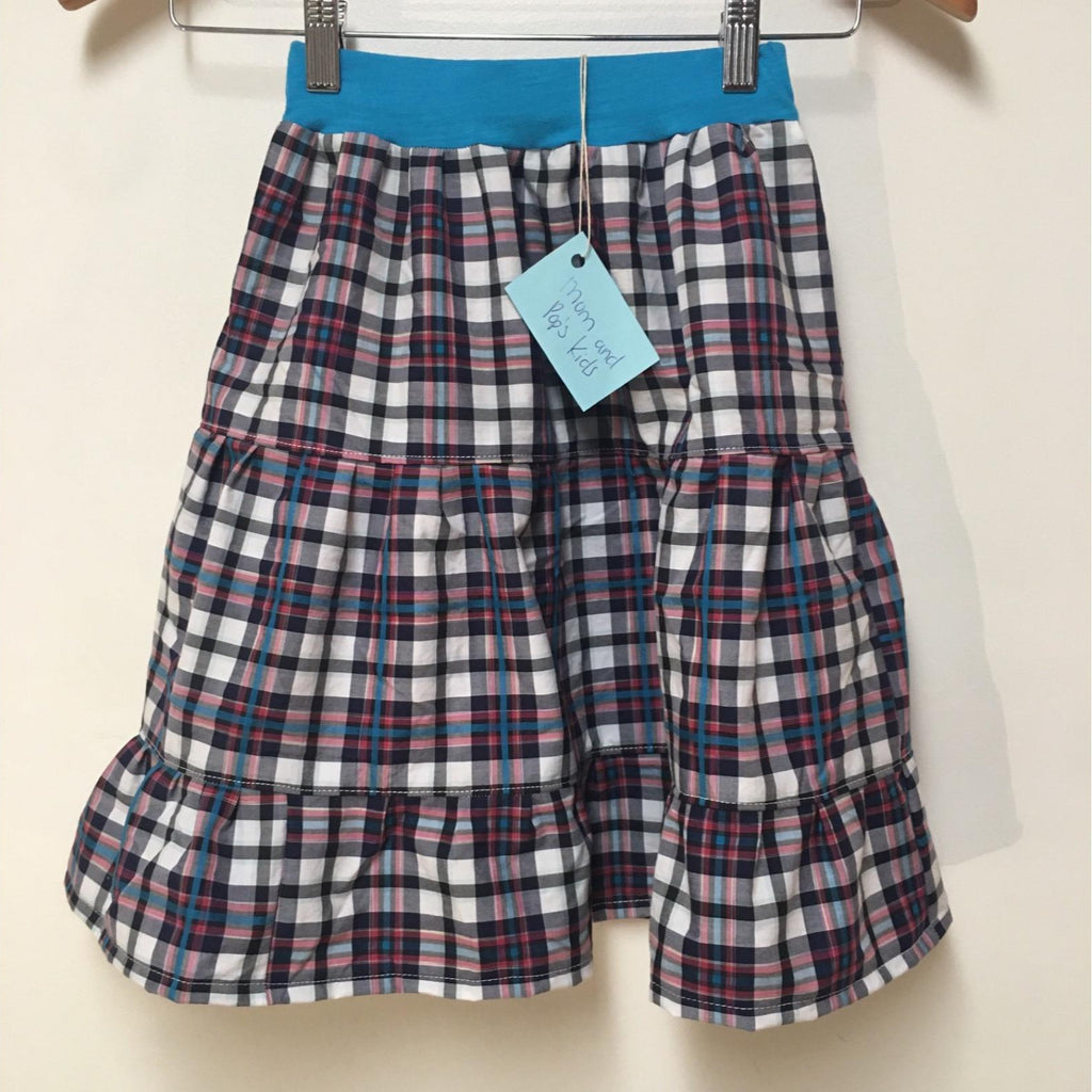 Maxi Cotton Plaid Skirt (2-3)