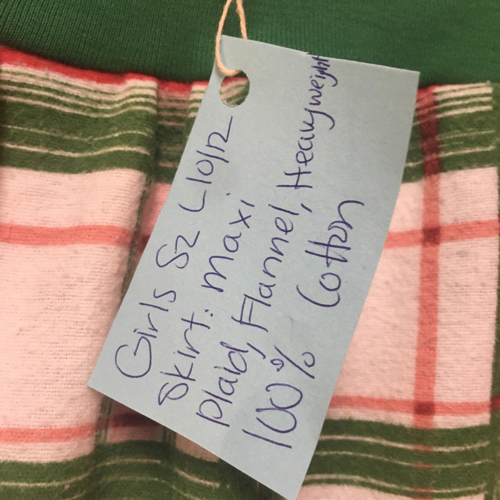 Maxi Flannel Plaid Skirt (10-12)
