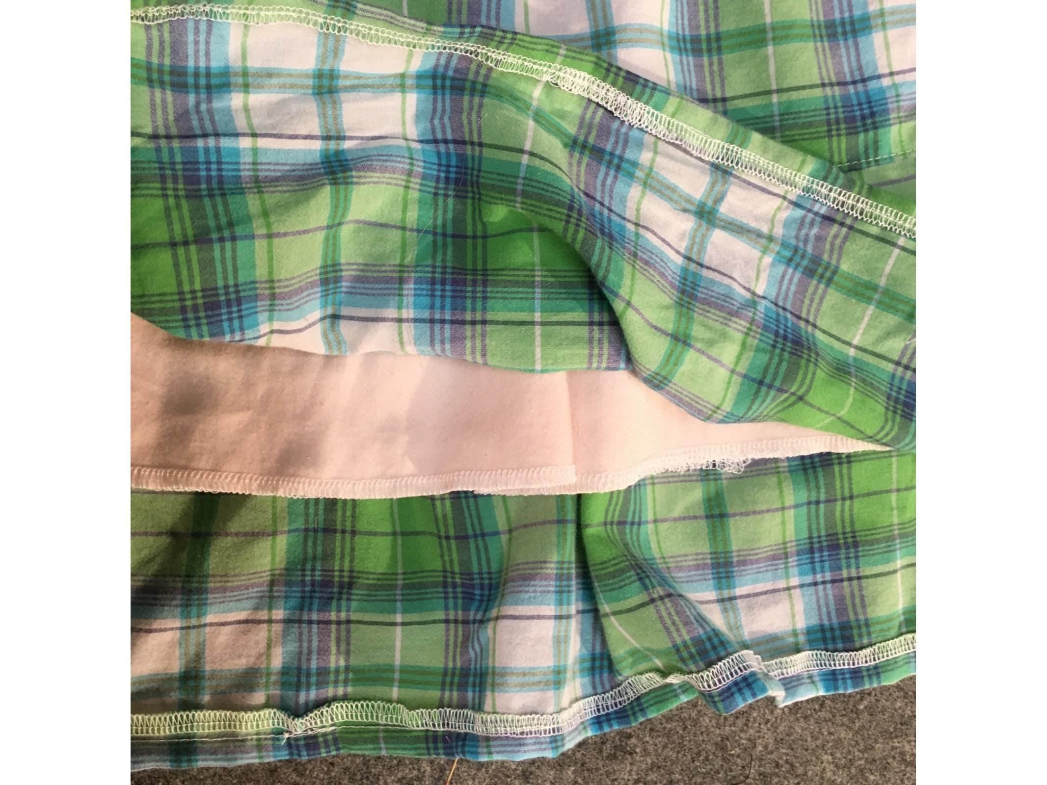 Maxi Cotton Plaid Skirt (4-5)