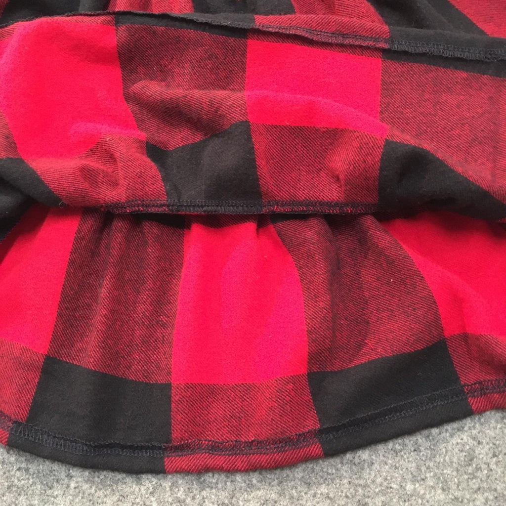 Maxi Flannel Checkered Skirt (2-3)