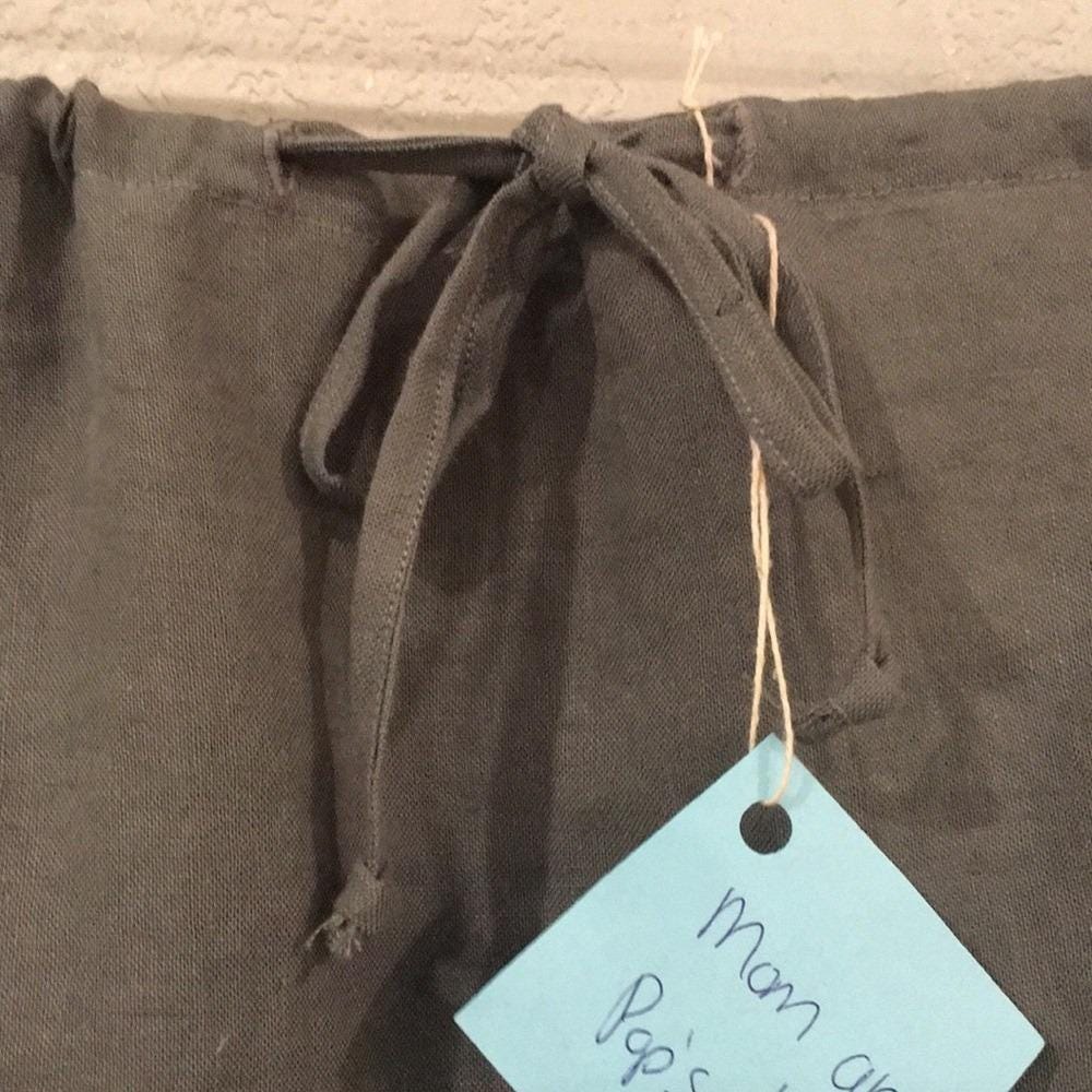 Maxi 100% Linen Gray Skirt (8-16)