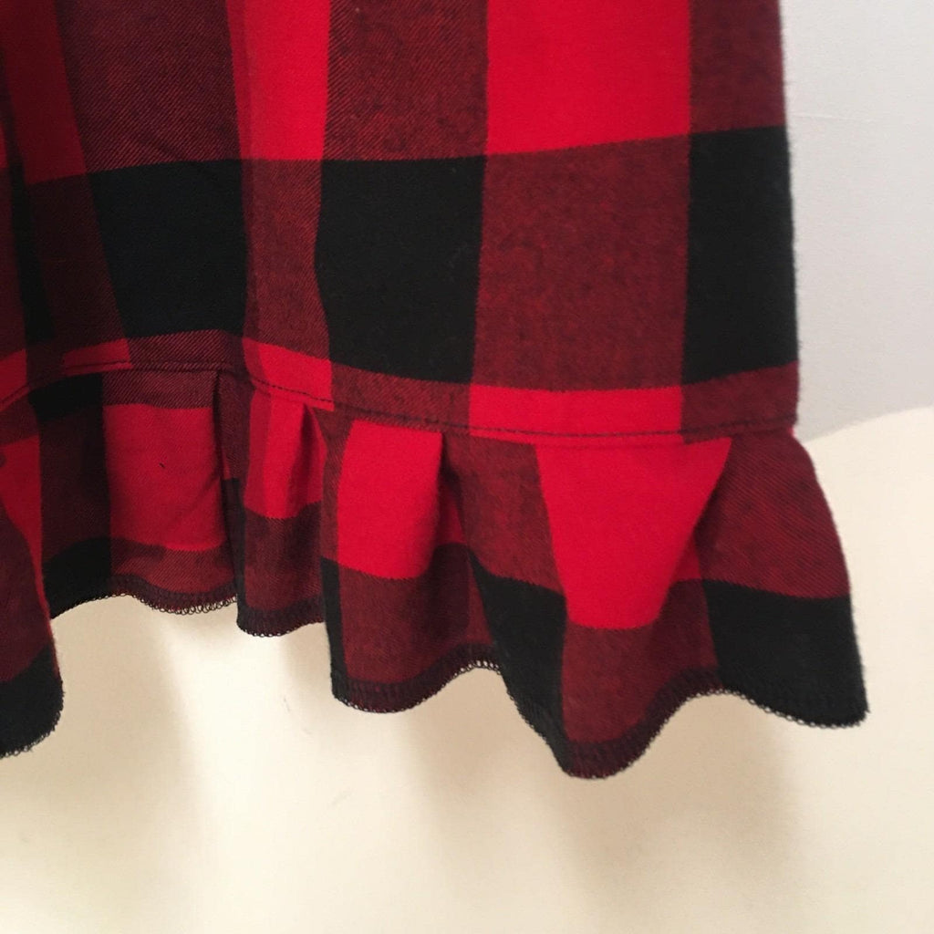 Maxi Flannel Checkered Skirt (2-3)