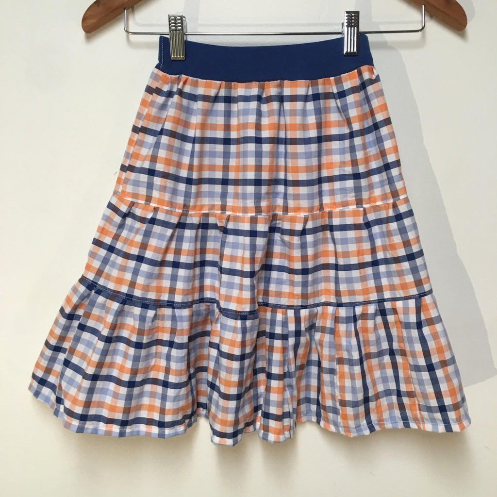 Midi Cotton Checkered Skirt (2-3)
