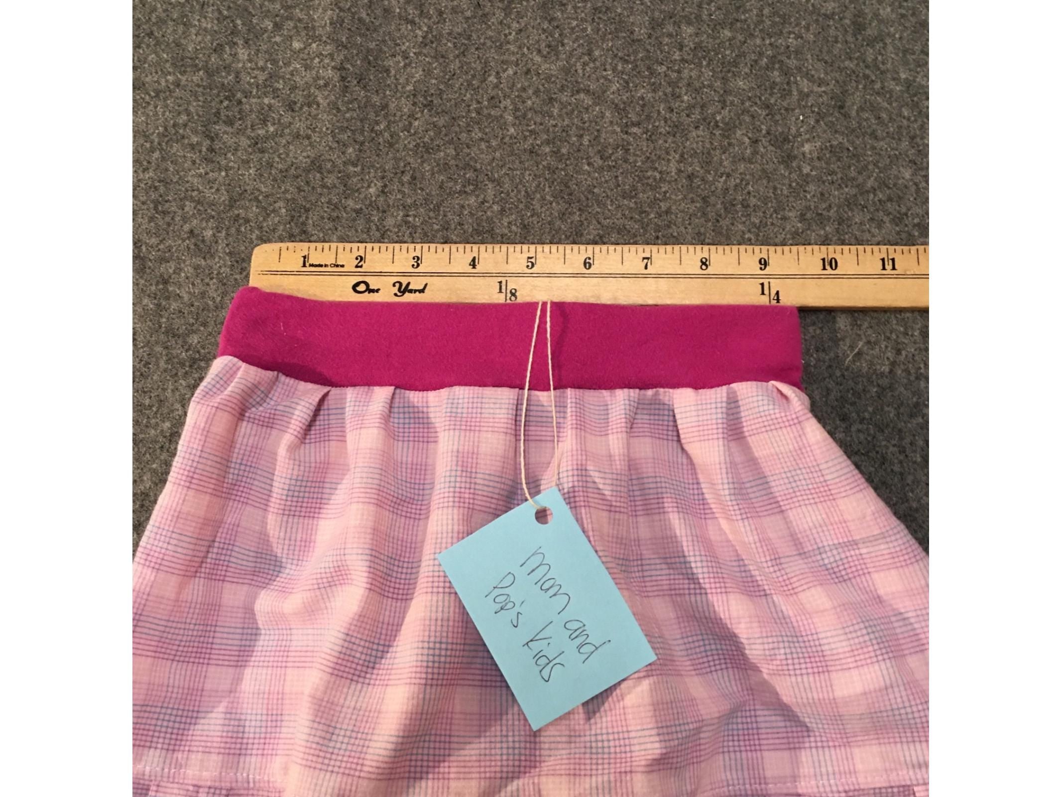 Maxi Cotton Plaid Skirt (2-3)