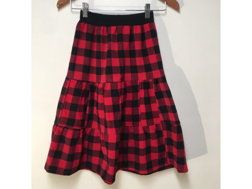 Maxi Flannel Checkered Skirt (6-7)