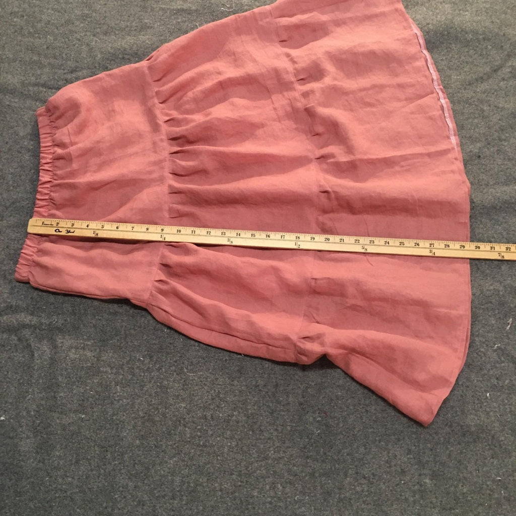 Maxi 100% Linen Pink Skirt (14-16)