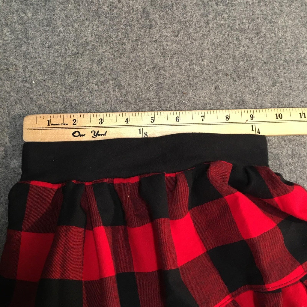 Maxi Flannel Checkered Skirt (2-3)
