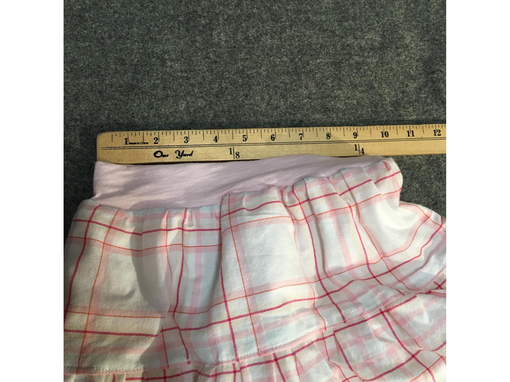 Midi Cotton Plaid Skirt (2-3)