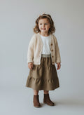 Midi Wool Beige Skirt (3)