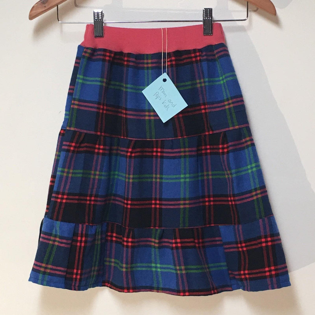 Maxi Flannel Plaid Skirt (2-3)