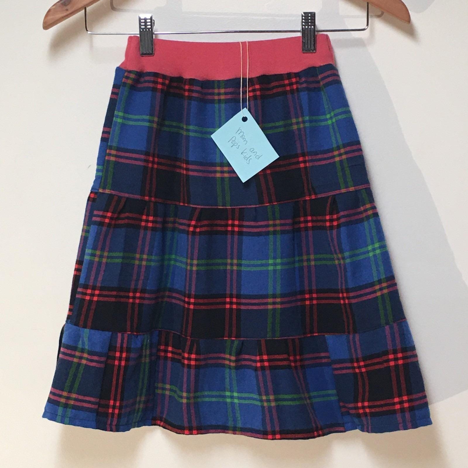 Maxi Flannel Plaid Skirt (2-3)