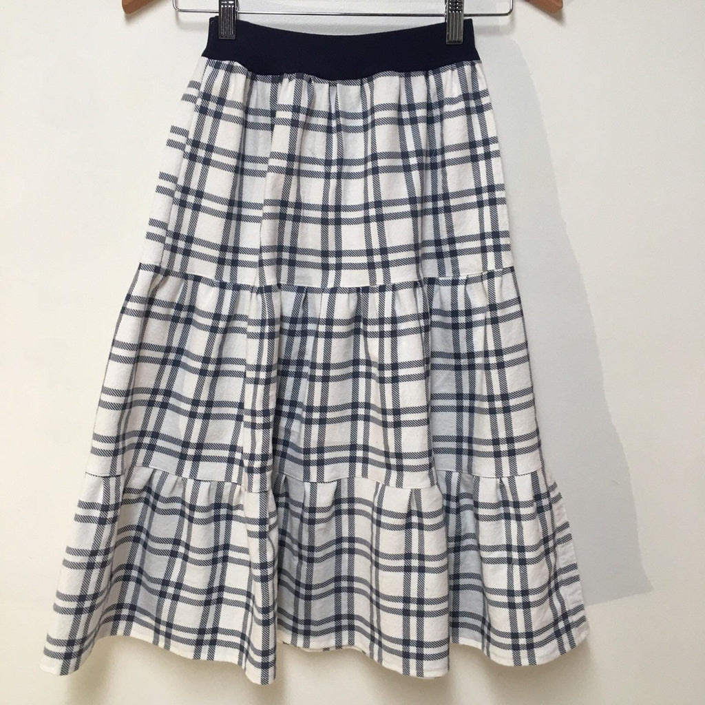 Maxi Flannel Plaid Skirt (8)