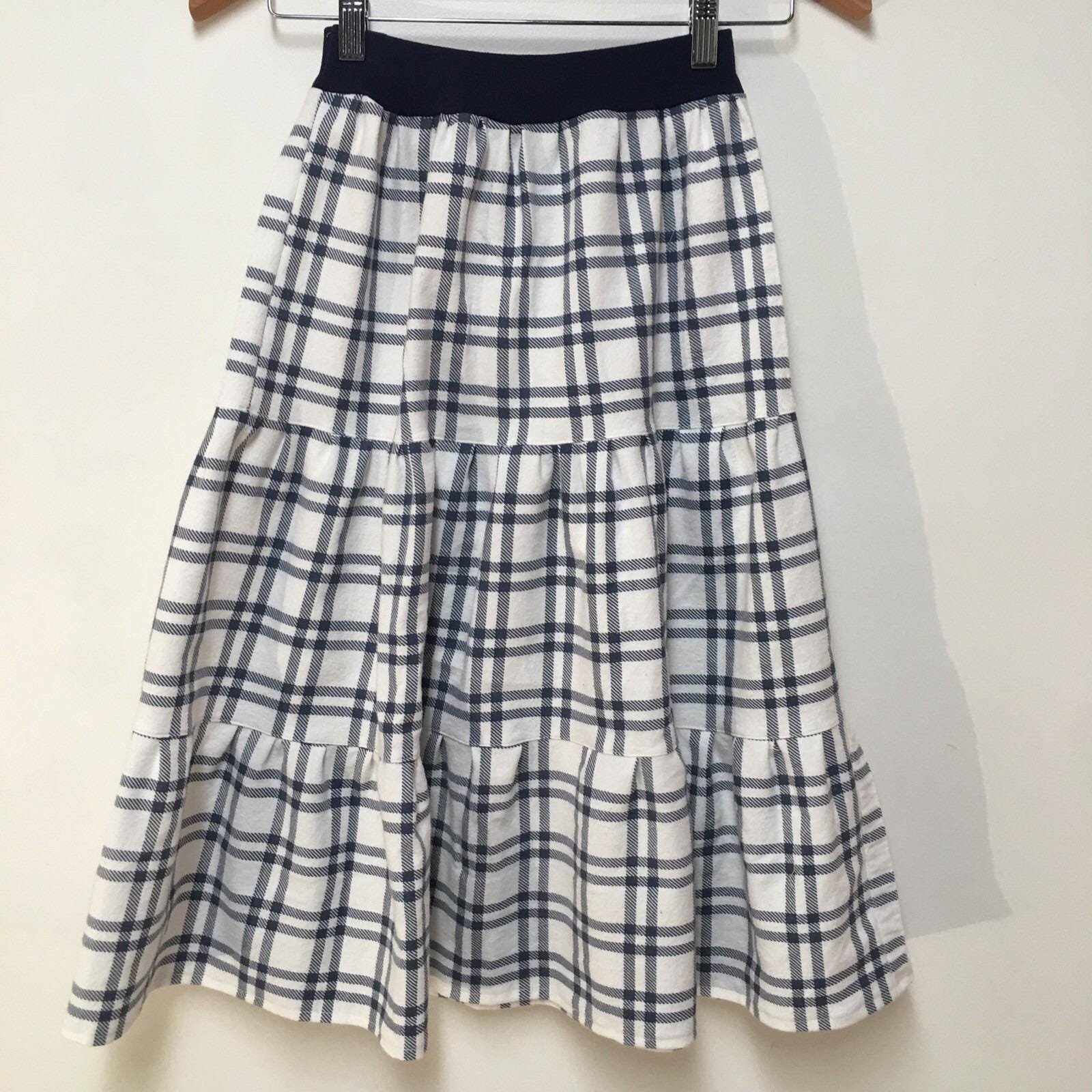 Maxi Flannel Plaid Skirt (8)