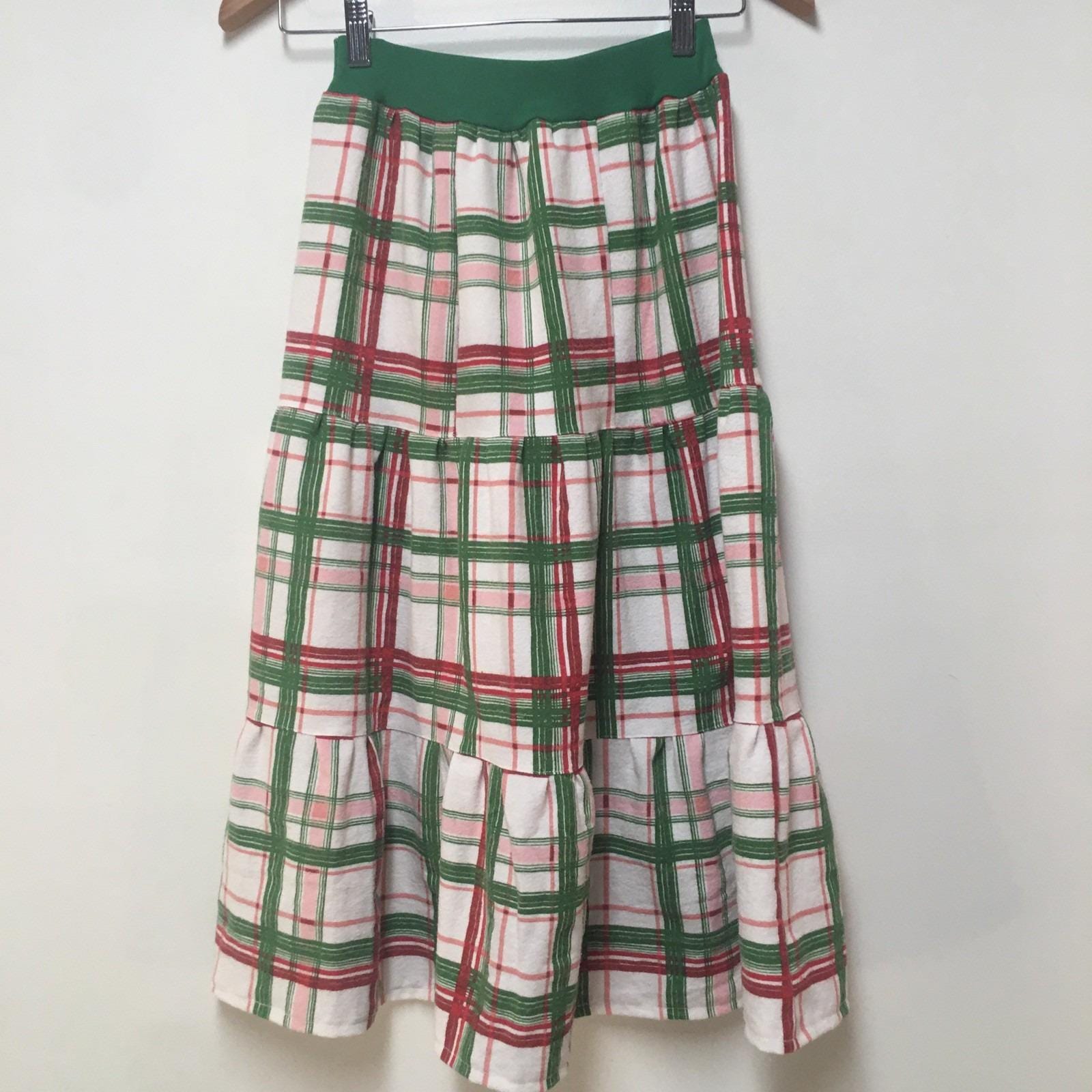 Maxi Flannel Plaid Skirt (10-12)