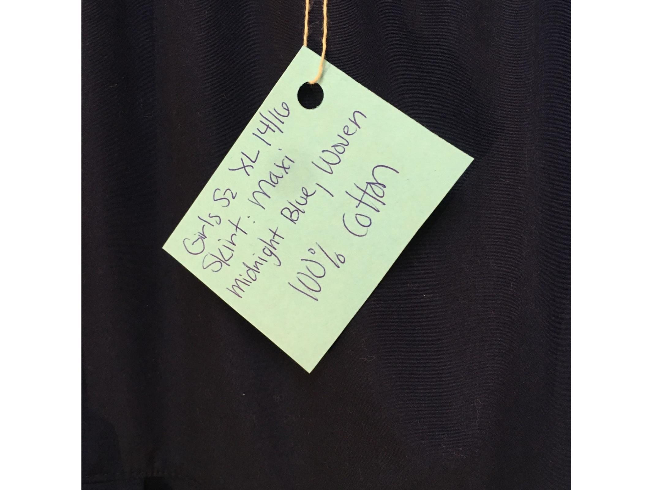 Maxi Cotton Blue Skirt (14-16)