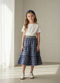Midi Cotton Plaid Skirt (6)