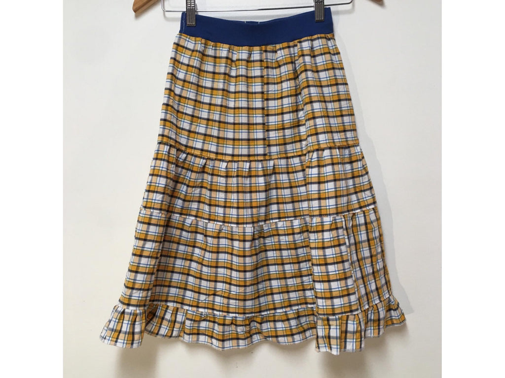Maxi Cotton Plaid Skirt (6-7)
