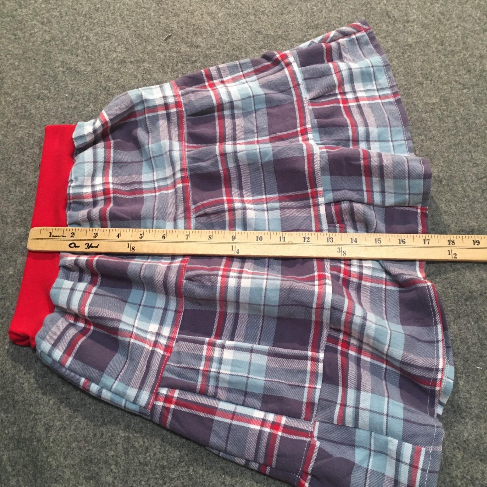 Midi Flannel Plaid Skirt (2-3)