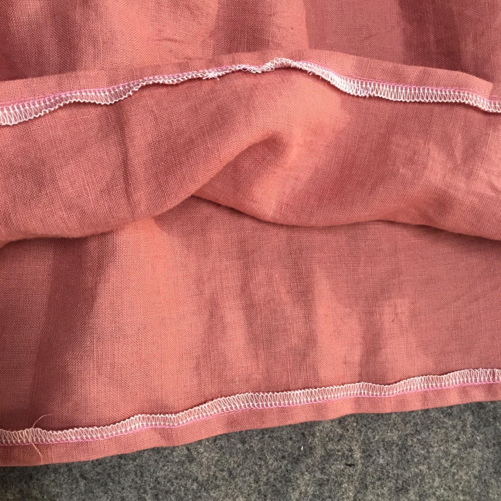 Maxi 100% Linen Pink Skirt (14-16)