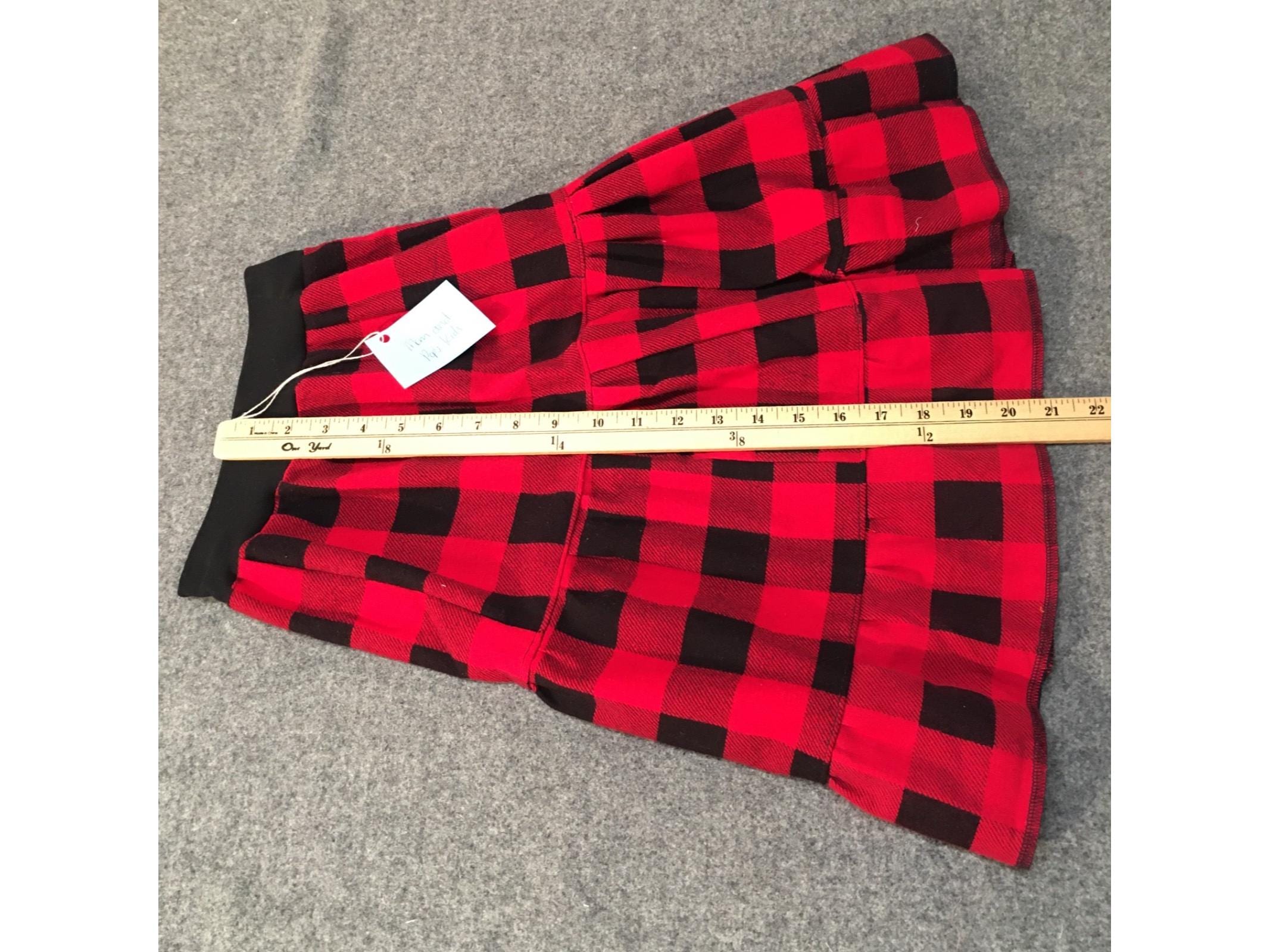 Maxi Flannel Checkered Skirt (3-4)