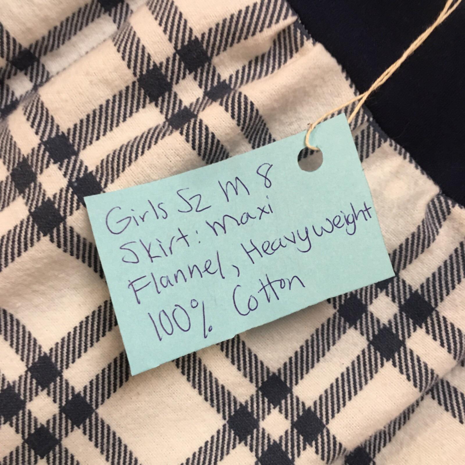 Maxi Flannel Plaid Skirt (8)