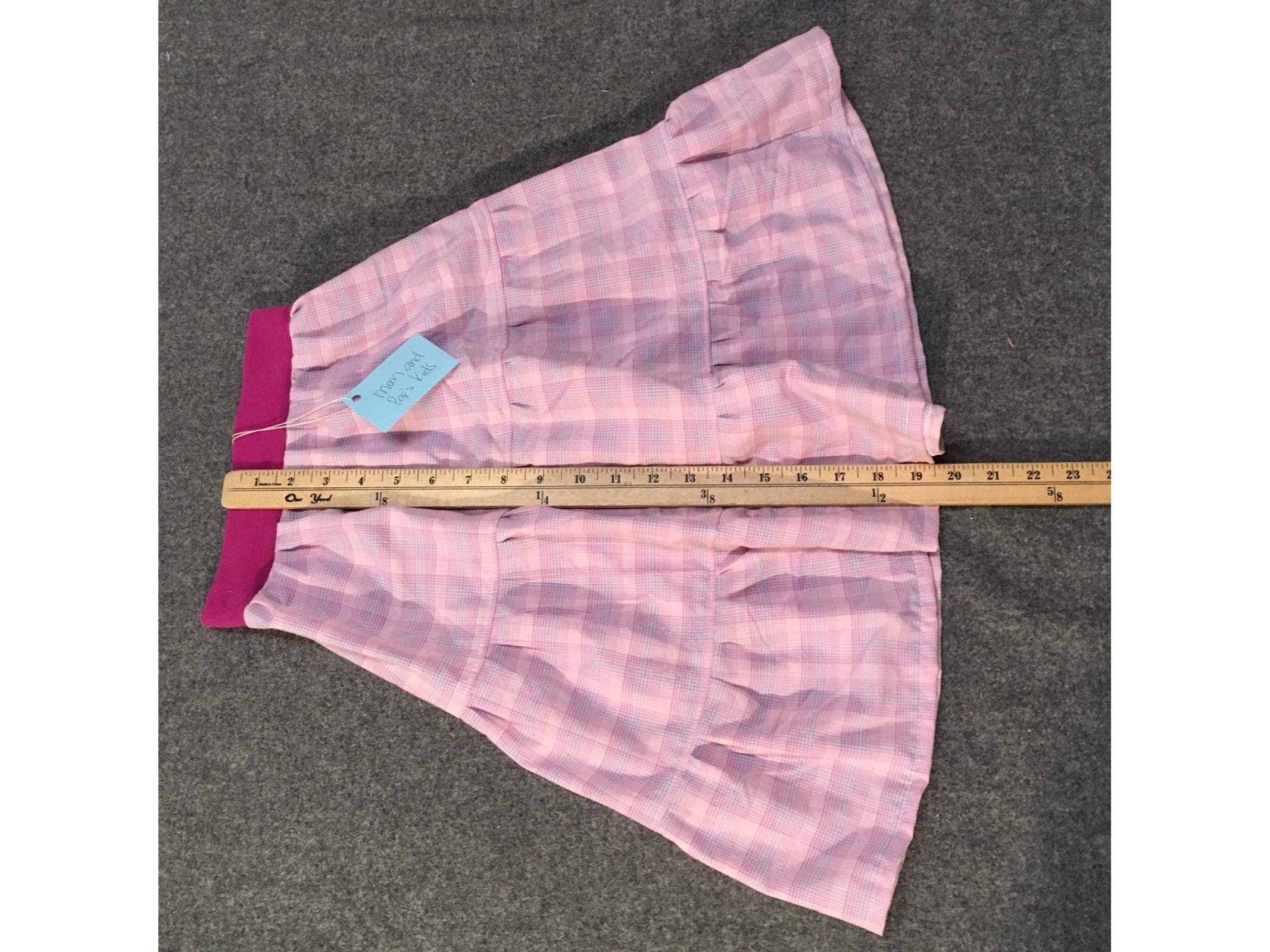 Maxi Cotton Plaid Skirt (2-3)