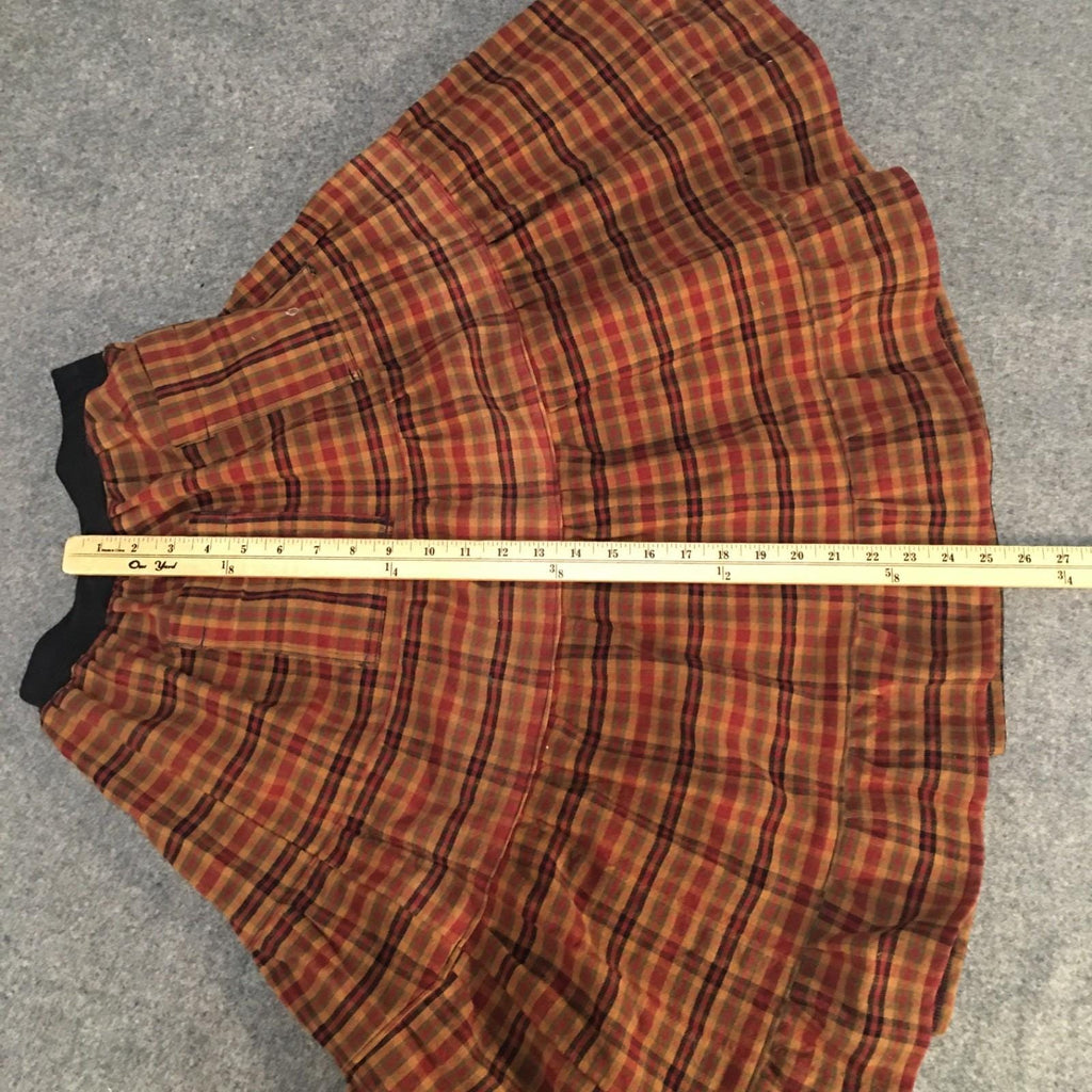 Maxi Canvas Plaid Skirt (6-7)
