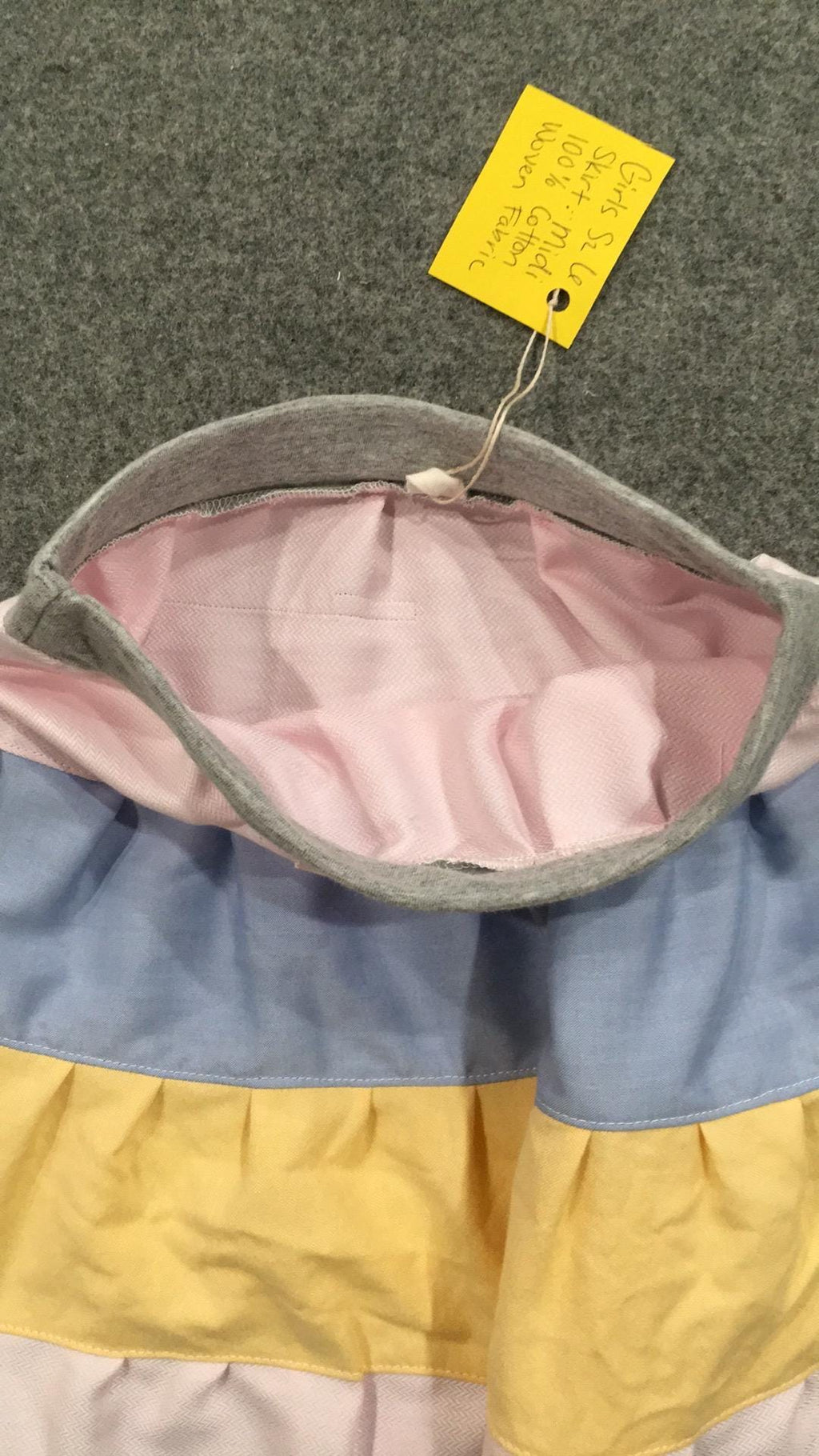 Midi Cotton Colorblock Skirt (6)
