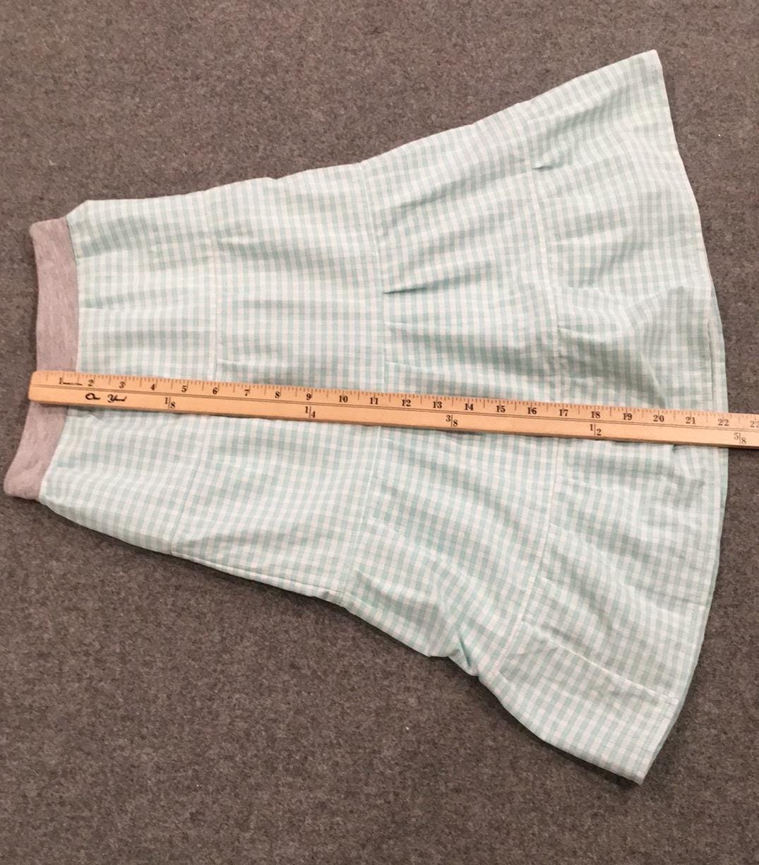 Midi Cotton Checkered Skirt (6)