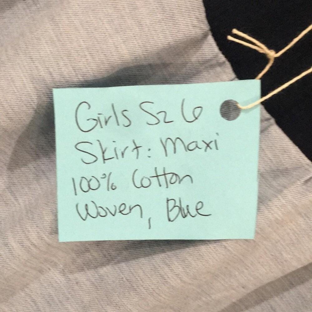 Maxi Cotton Blue Skirt (6)