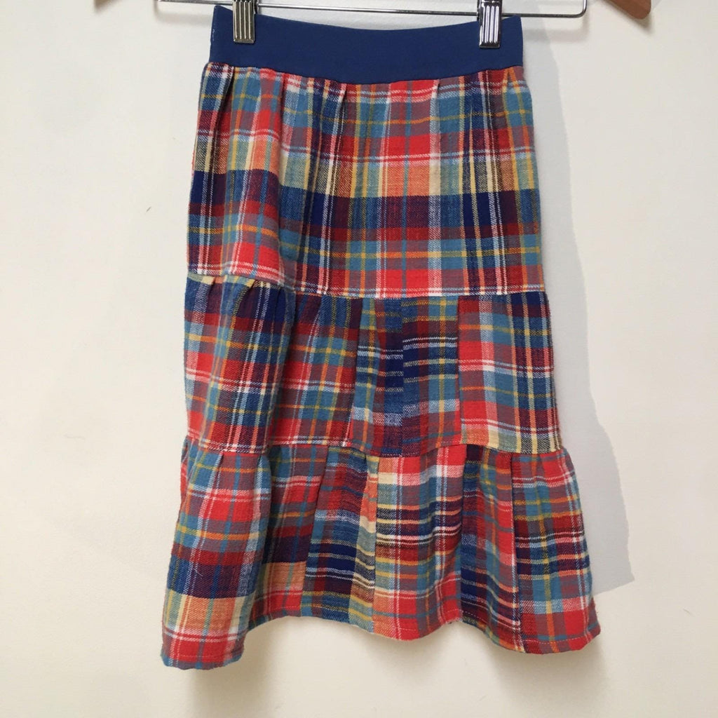Maxi Flannel Plaid Skirt (2-3)