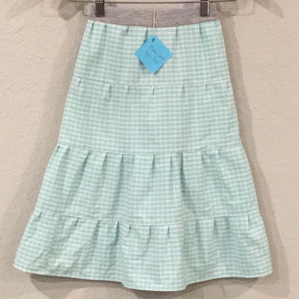 Midi Cotton Checkered Skirt (6)