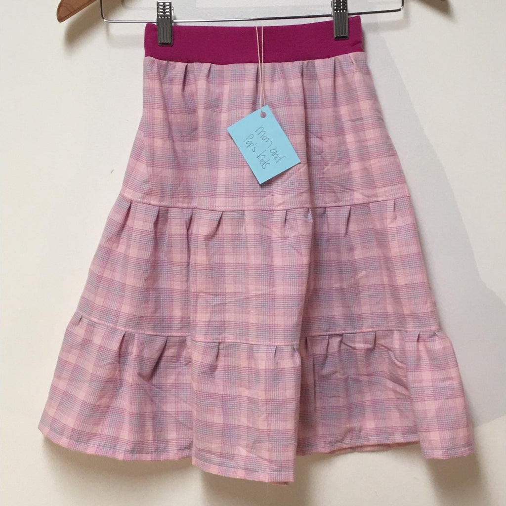 Maxi Cotton Plaid Skirt (2-3)